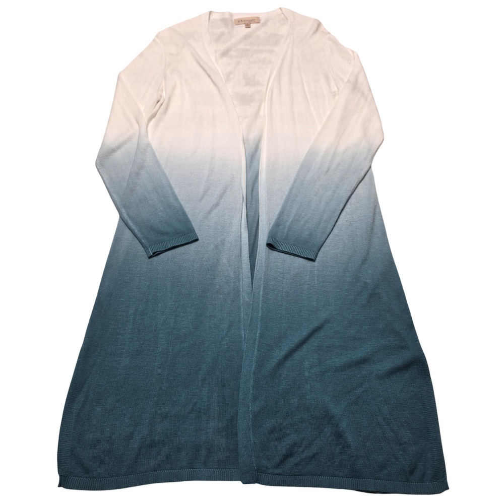 Philosophy Republic Clothing Blue White Ombre Duster Cardigan Medium